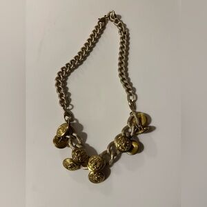 CAbi Gold Coin Charm Necklace